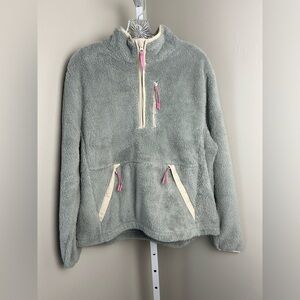 Swiss Tech Gray and Cream Fleece Jacket